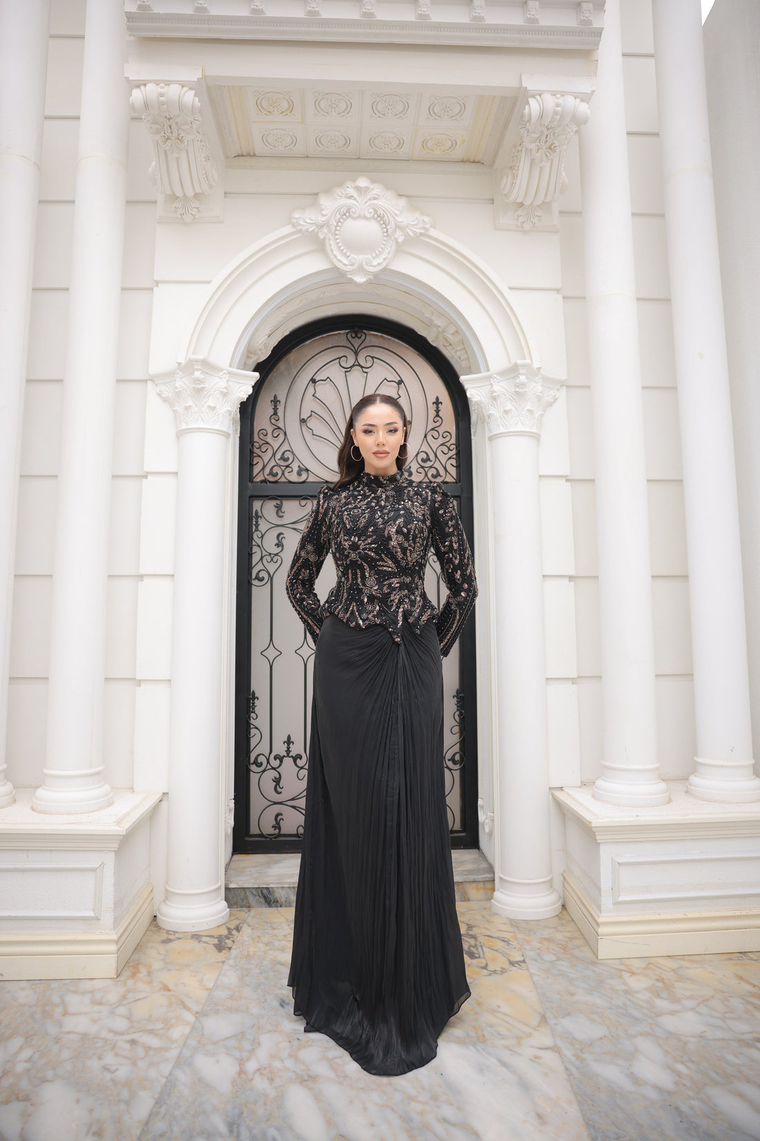 Sierra Black Evening Gown | Elegant Formal Dress for Women