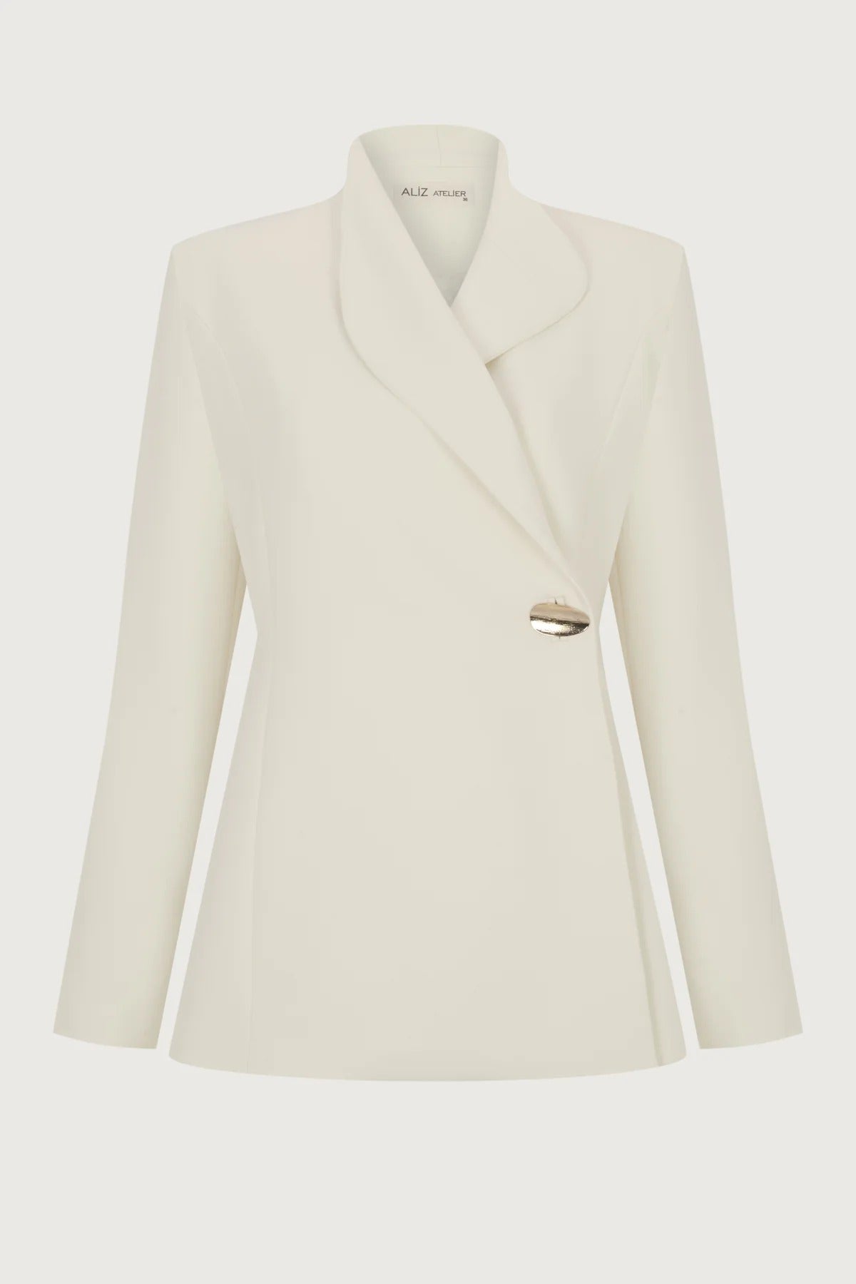 Gold-Accent Premium Collar Jacket – Gold