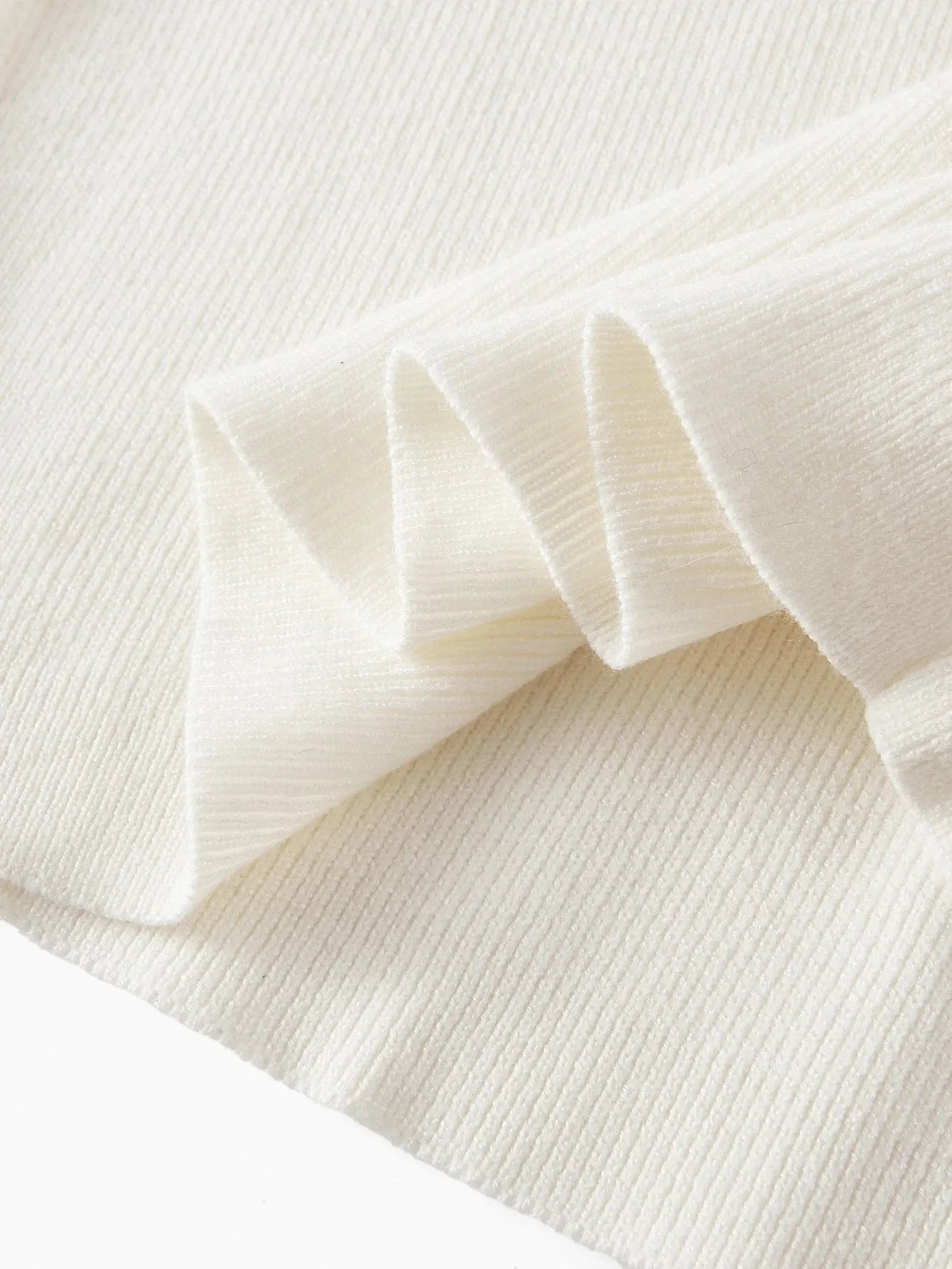 Contrast Faux Fur Asymmetrical Shoulder Sweater Dress