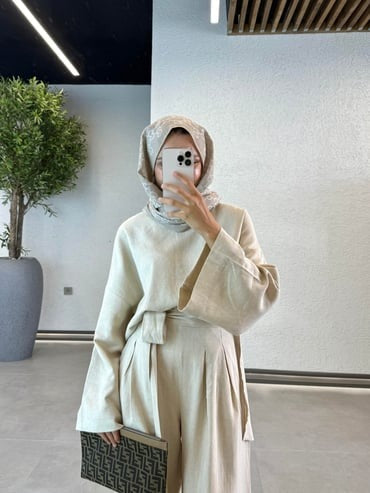 Two-Piece Premium Linen Outfit