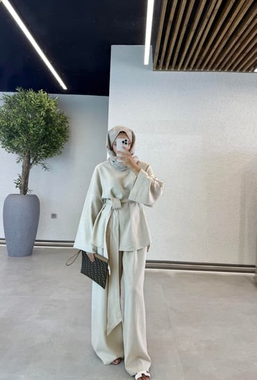 Two-Piece Premium Linen Outfit