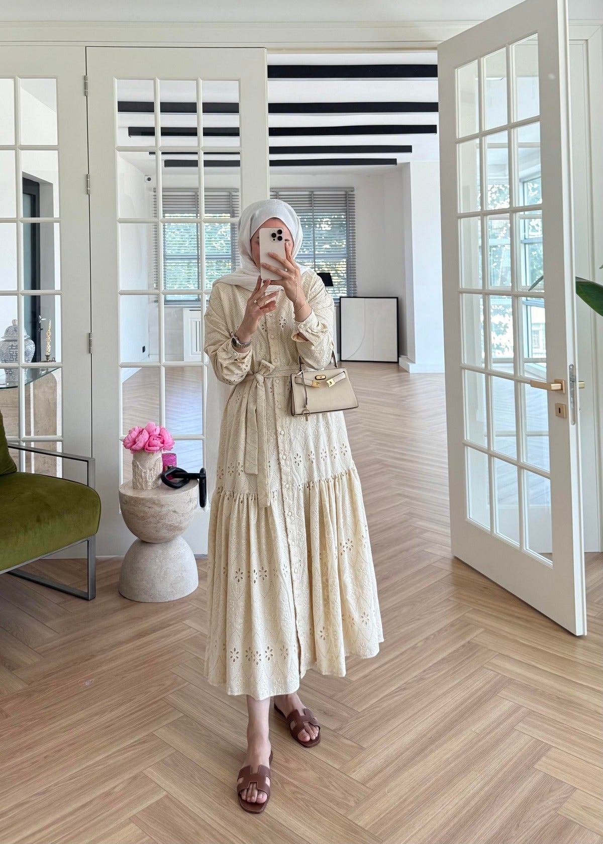 Lace Trim Dress – Butter Yellow