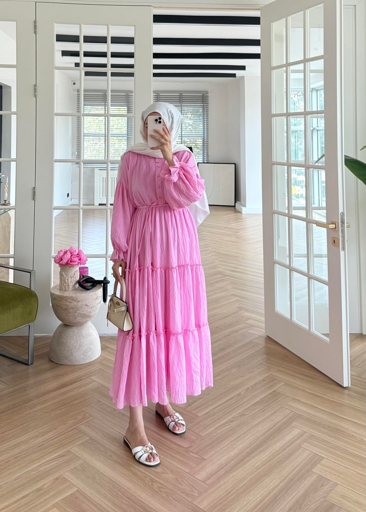 Lightweight Maxi Dress- Pink