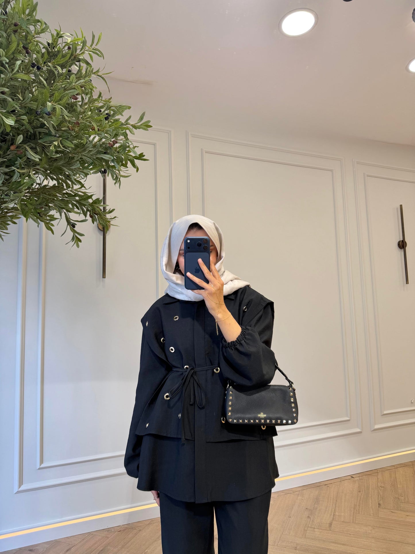 Gale Knit Two-Piece Set- Black