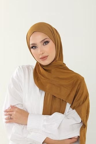 Gold Premium Viscose Jersey Shawl | Luxurious Drape, Non-Slip Fabric
