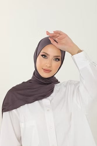 Dusty Purple Premium Viscose Jersey Shawl | Luxurious Drape, Non-Slip Fabric