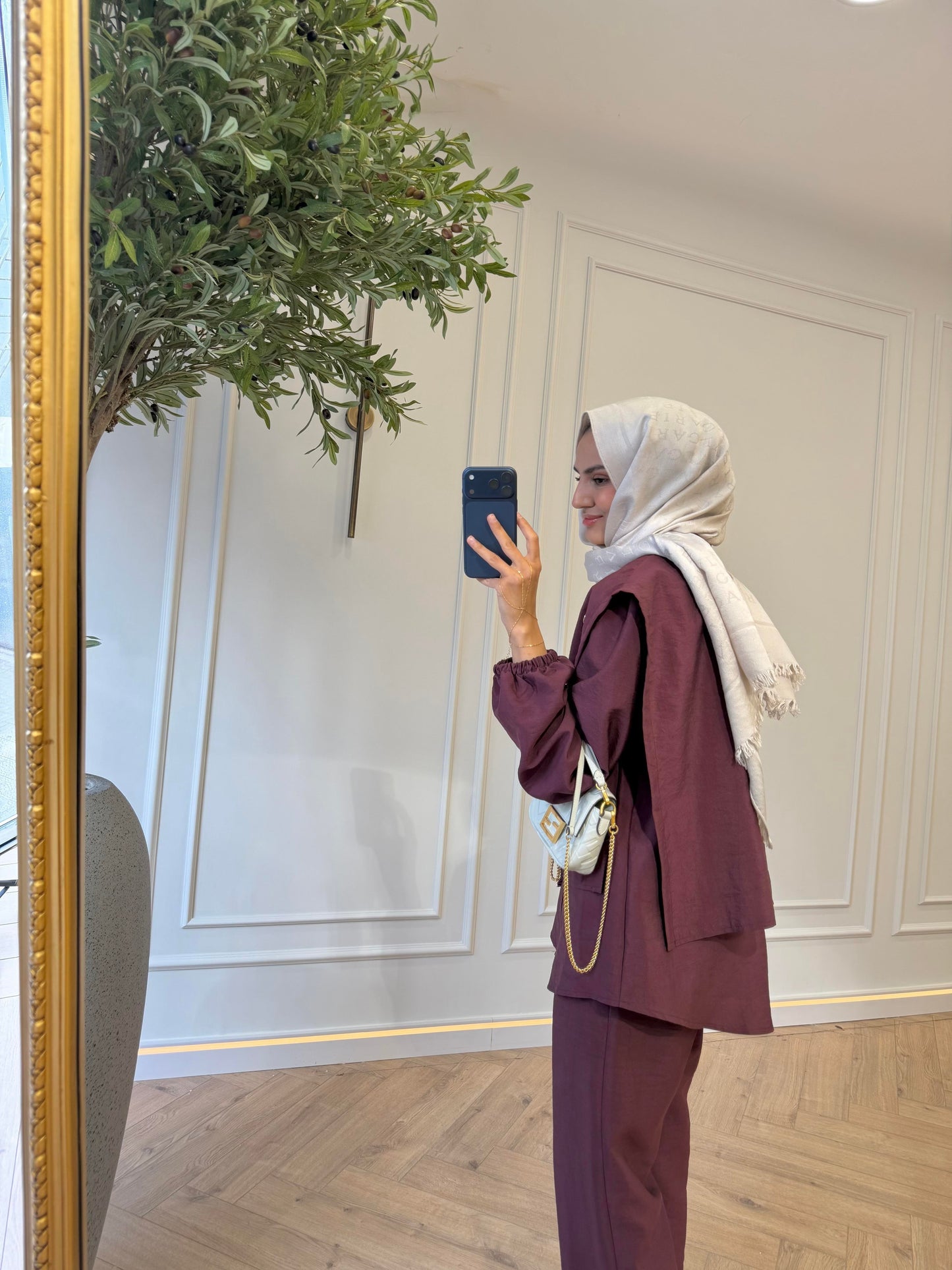 Gale Knit Two-Piece Set- Burgundy