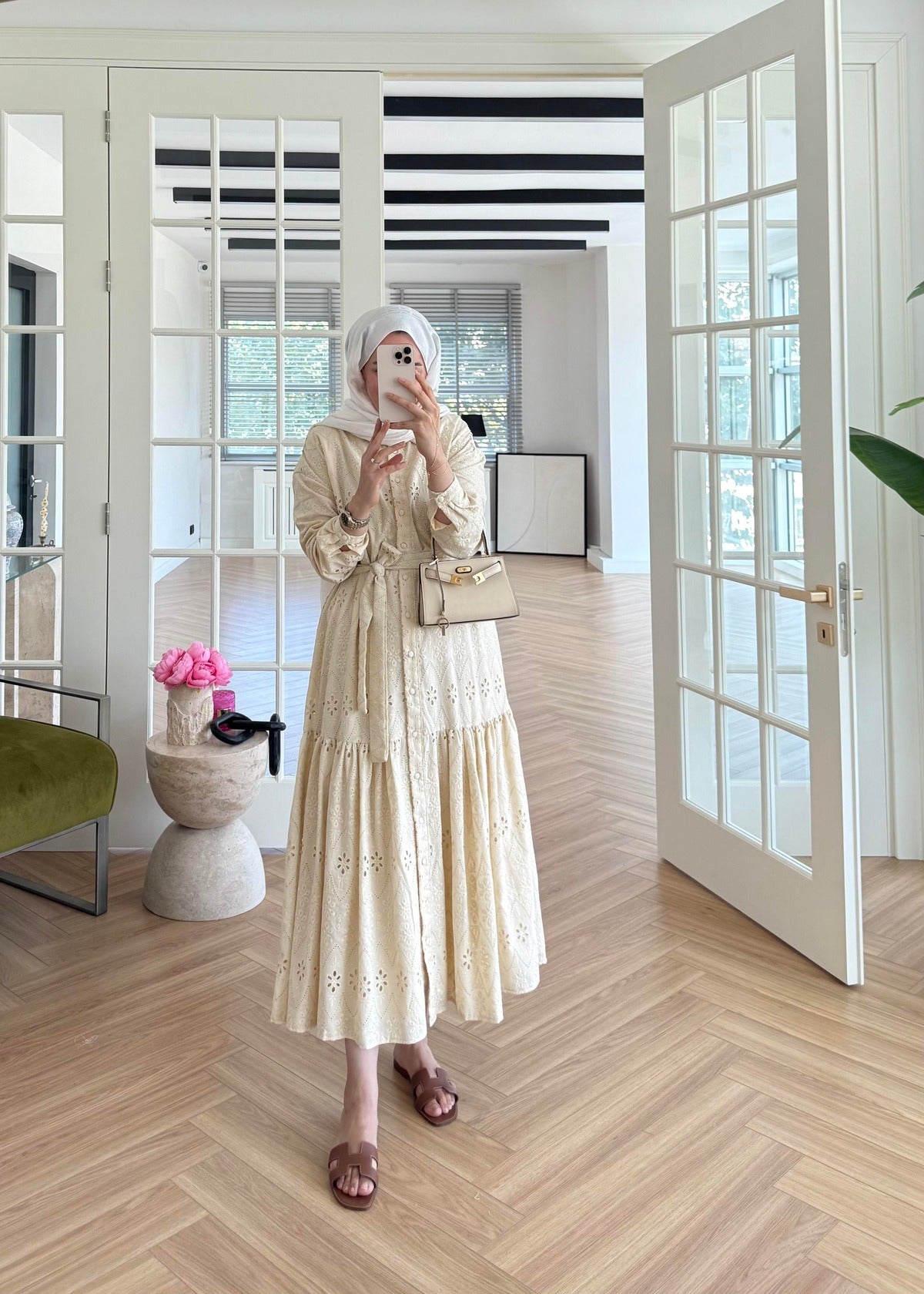Lace Trim Dress – Butter Yellow