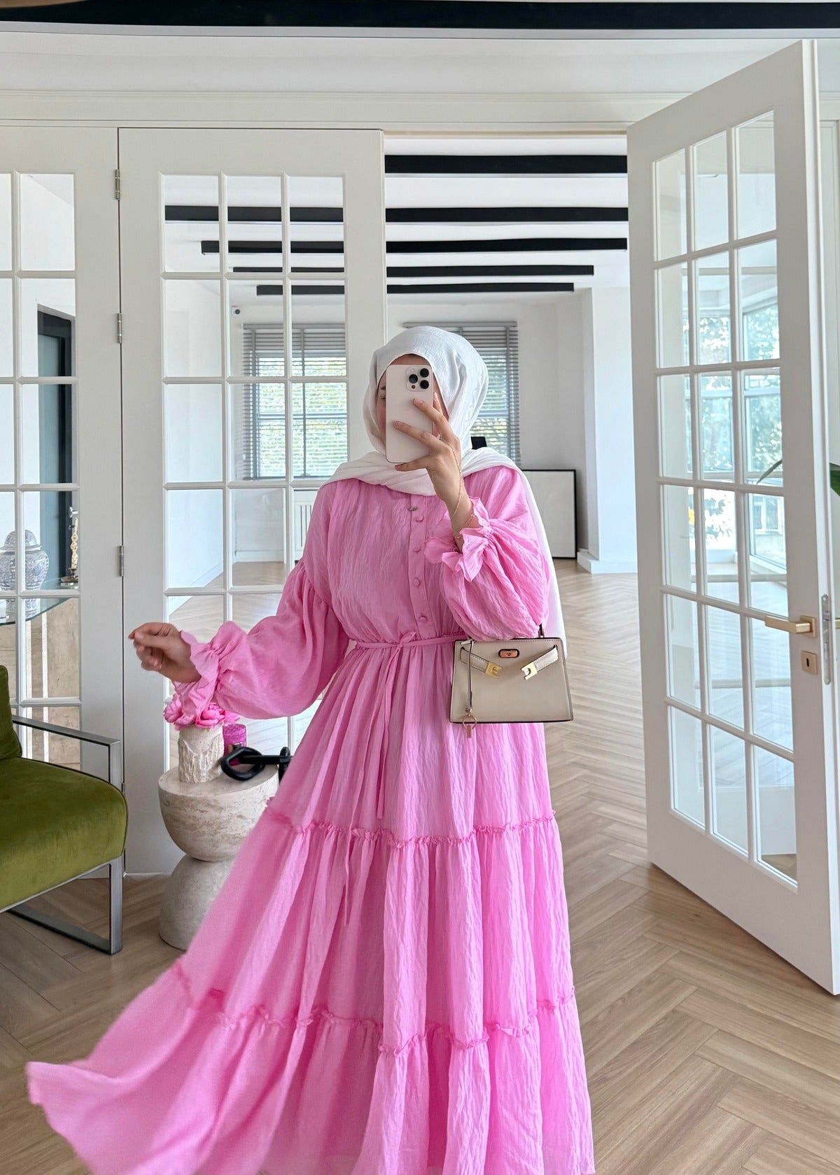 Lightweight Maxi Dress- Pink
