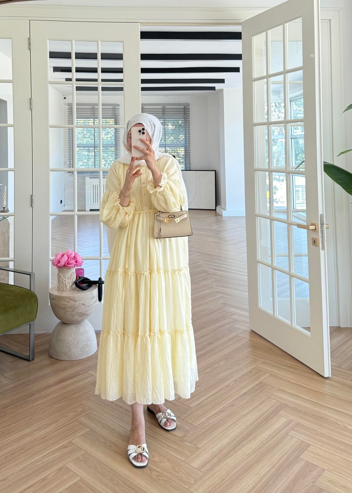 Lightweight Maxi Dress- Butter Yellow