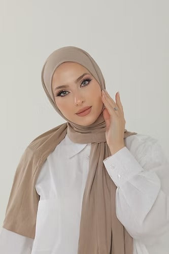 Mink Premium Viscose Jersey Shawl | Luxurious Drape, Non-Slip Fabric