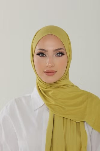 Lime Premium Viscose Jersey Shawl | Luxurious Drape, Non-Slip Fabric
