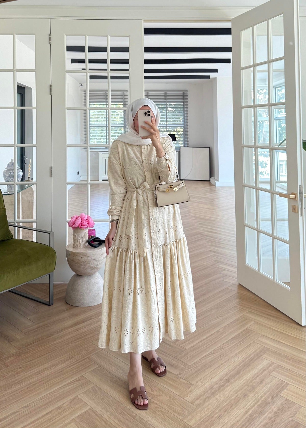 Lace Trim Dress – Butter Yellow