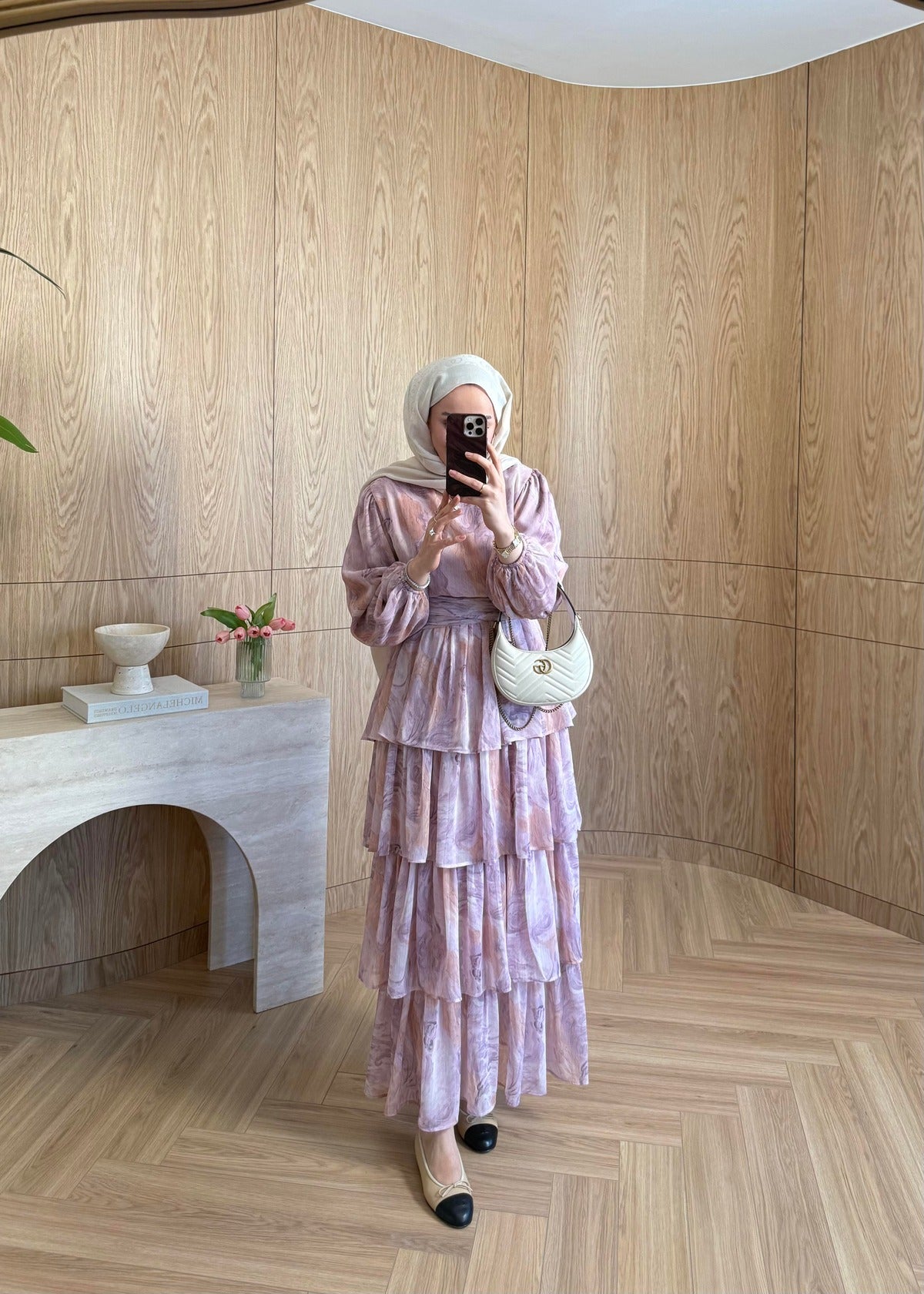 Ella Chiffon Dress – Lilac