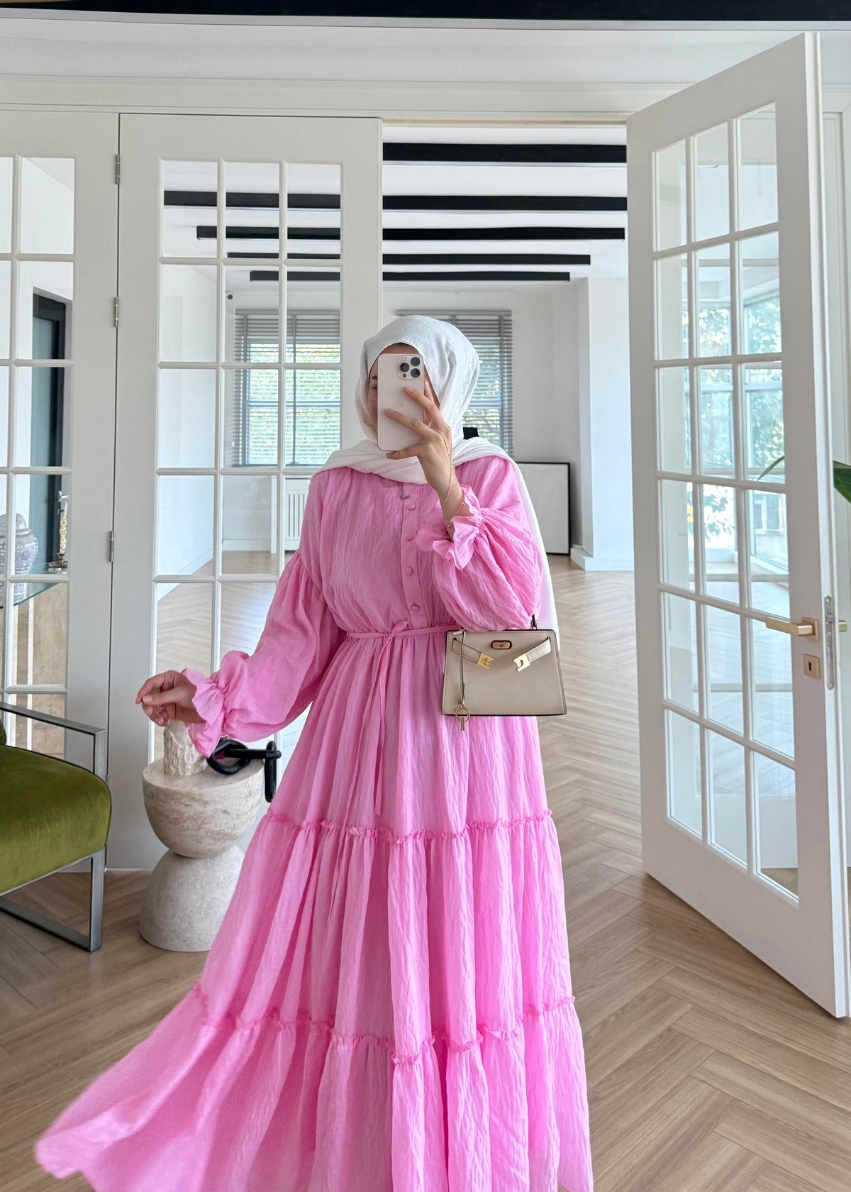 Lightweight Maxi Dress- Pink