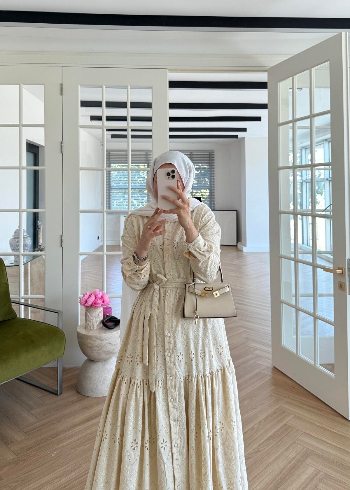 Lace Trim Dress – Butter Yellow