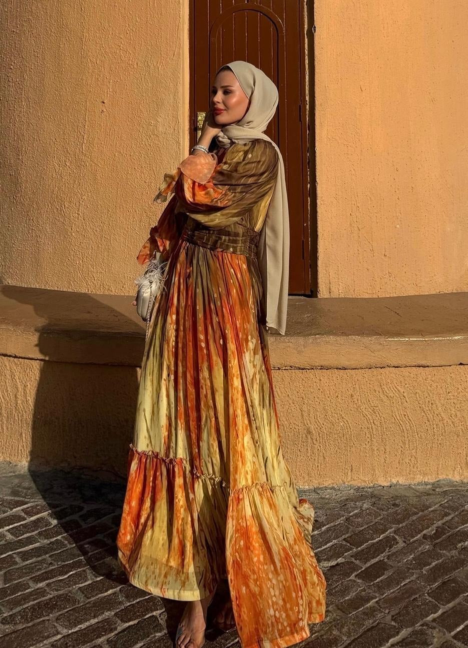 Ruffle Maxi Dress- Summer