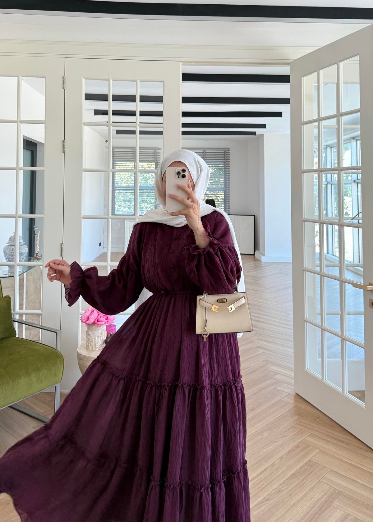 Lightweight Maxi Dress- Burgundy