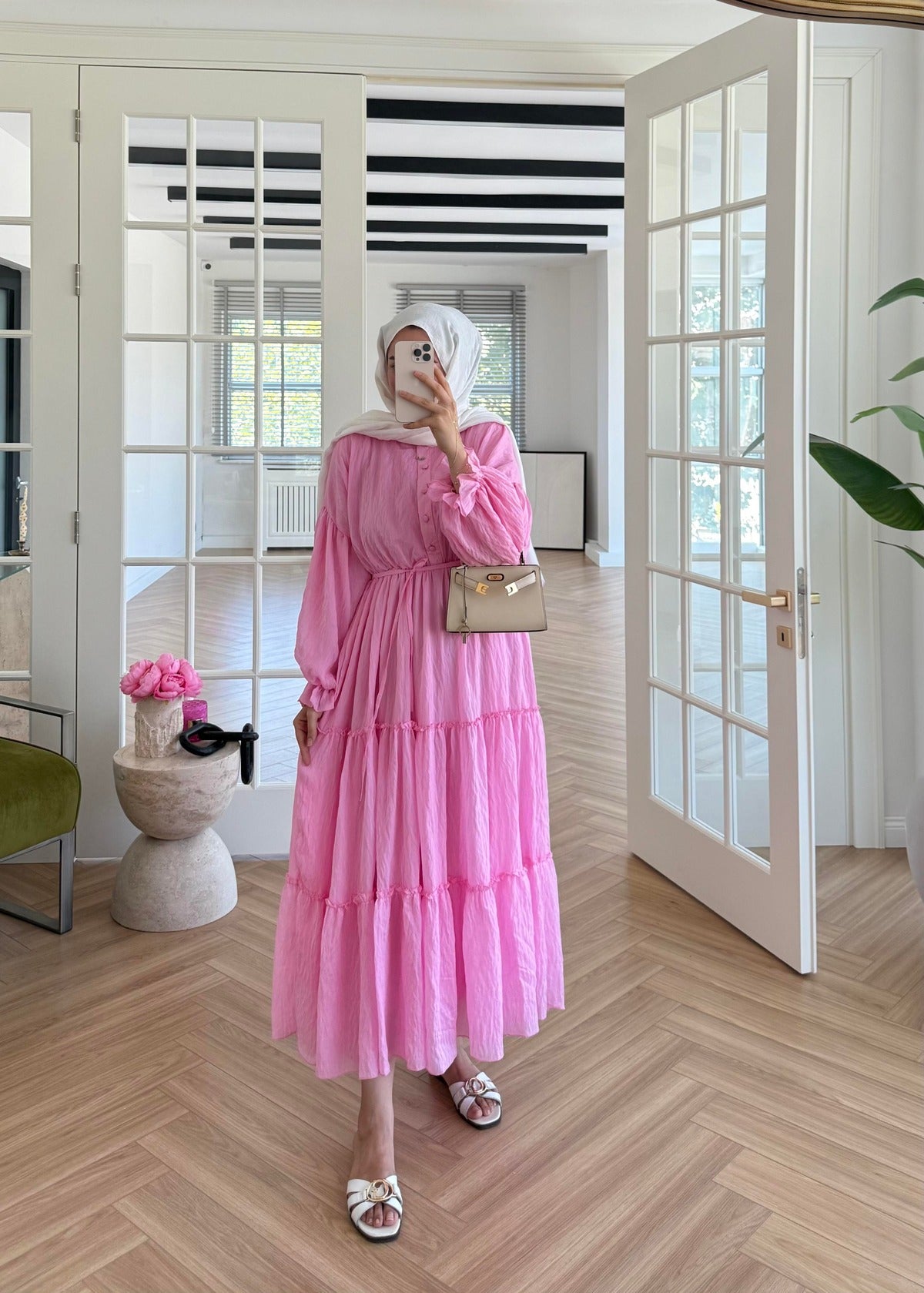 Lightweight Maxi Dress- Pink