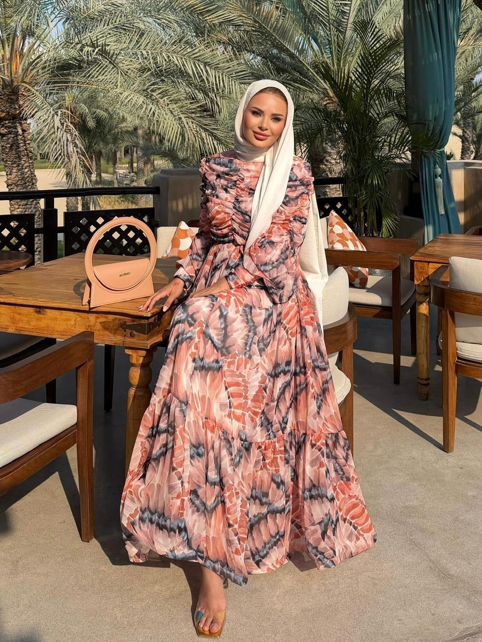 Iris Flowy Dress – Pink