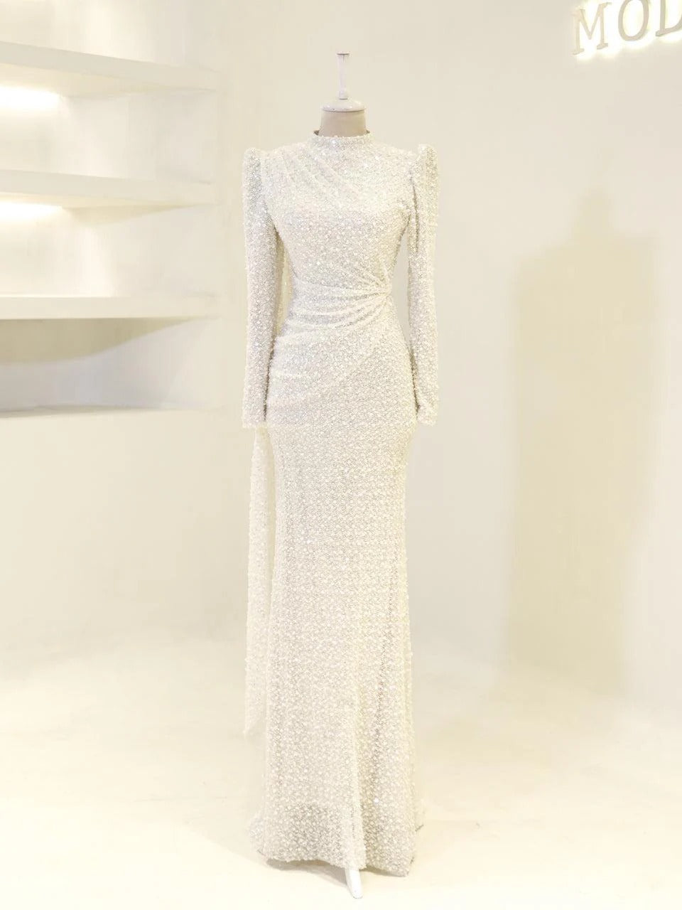 Lujain Evening Dress - White