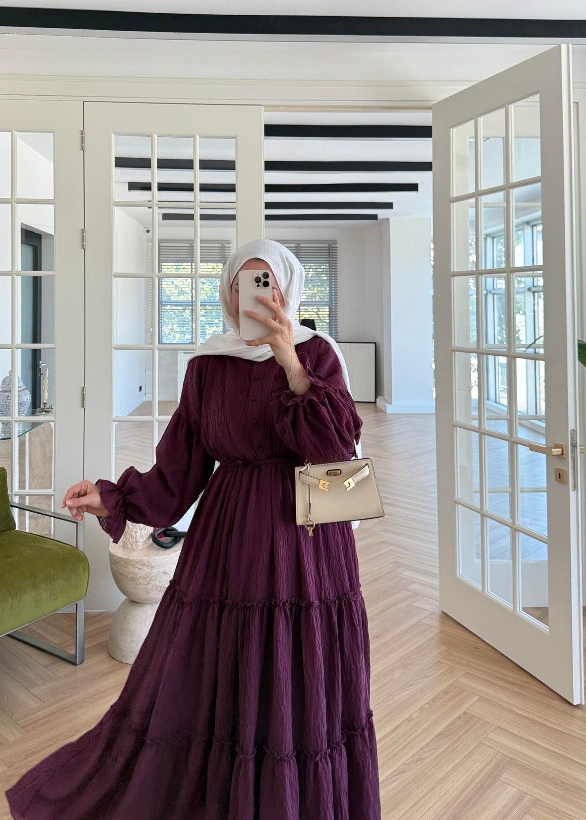Lightweight Maxi Dress- Burgundy