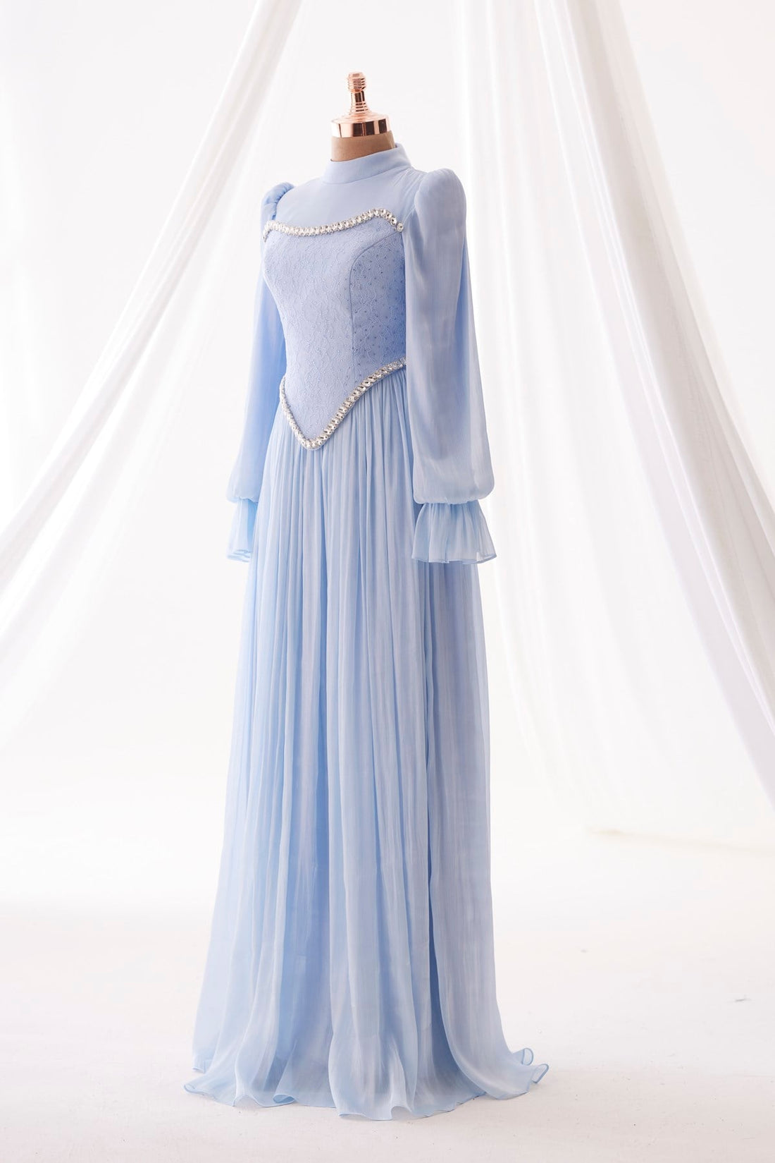 Isilay Evening Gown - Baby Blue - view 4