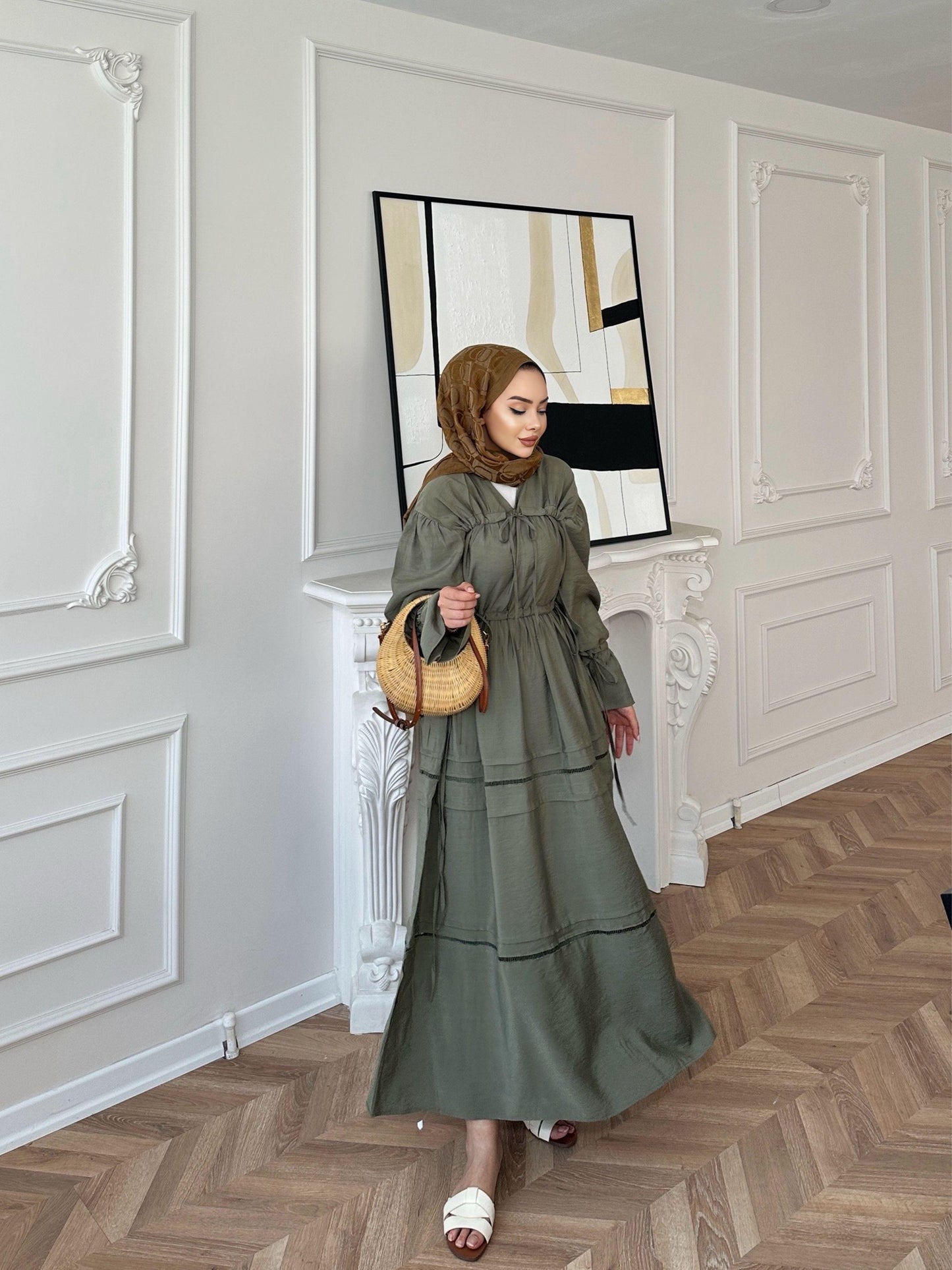 Modal Khaki Dress