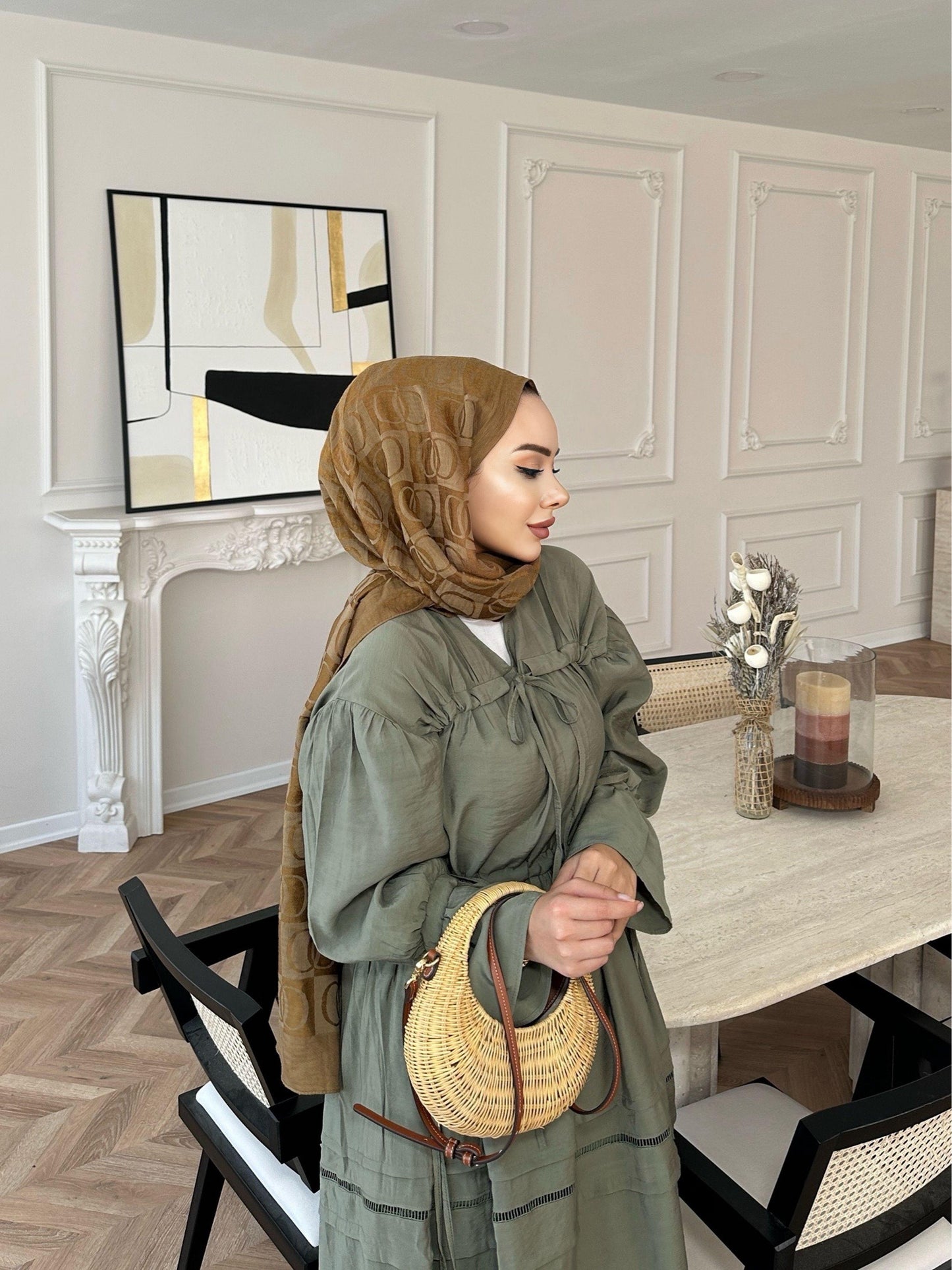 Modal Khaki Dress