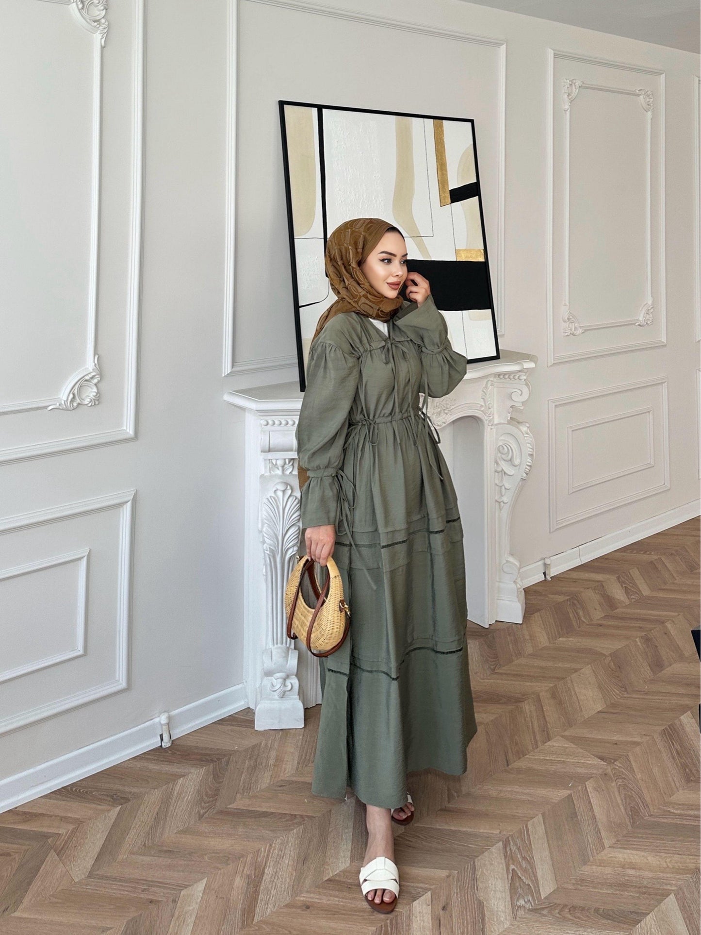 Modal Khaki Dress