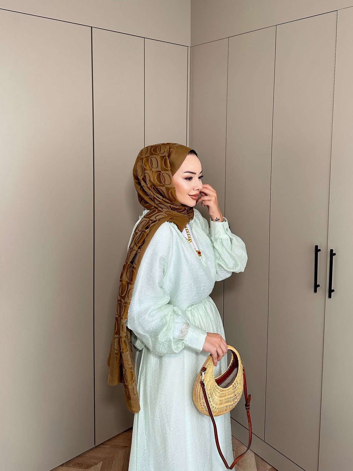Aqua Green Skirt Set