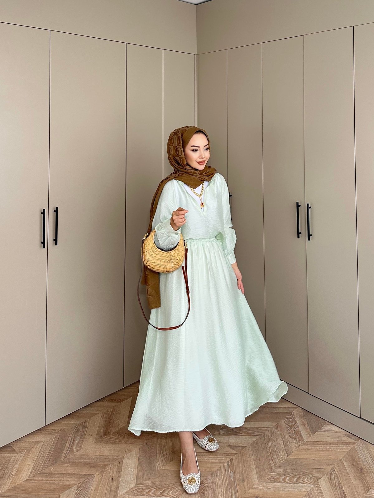 Aqua Green Skirt Set