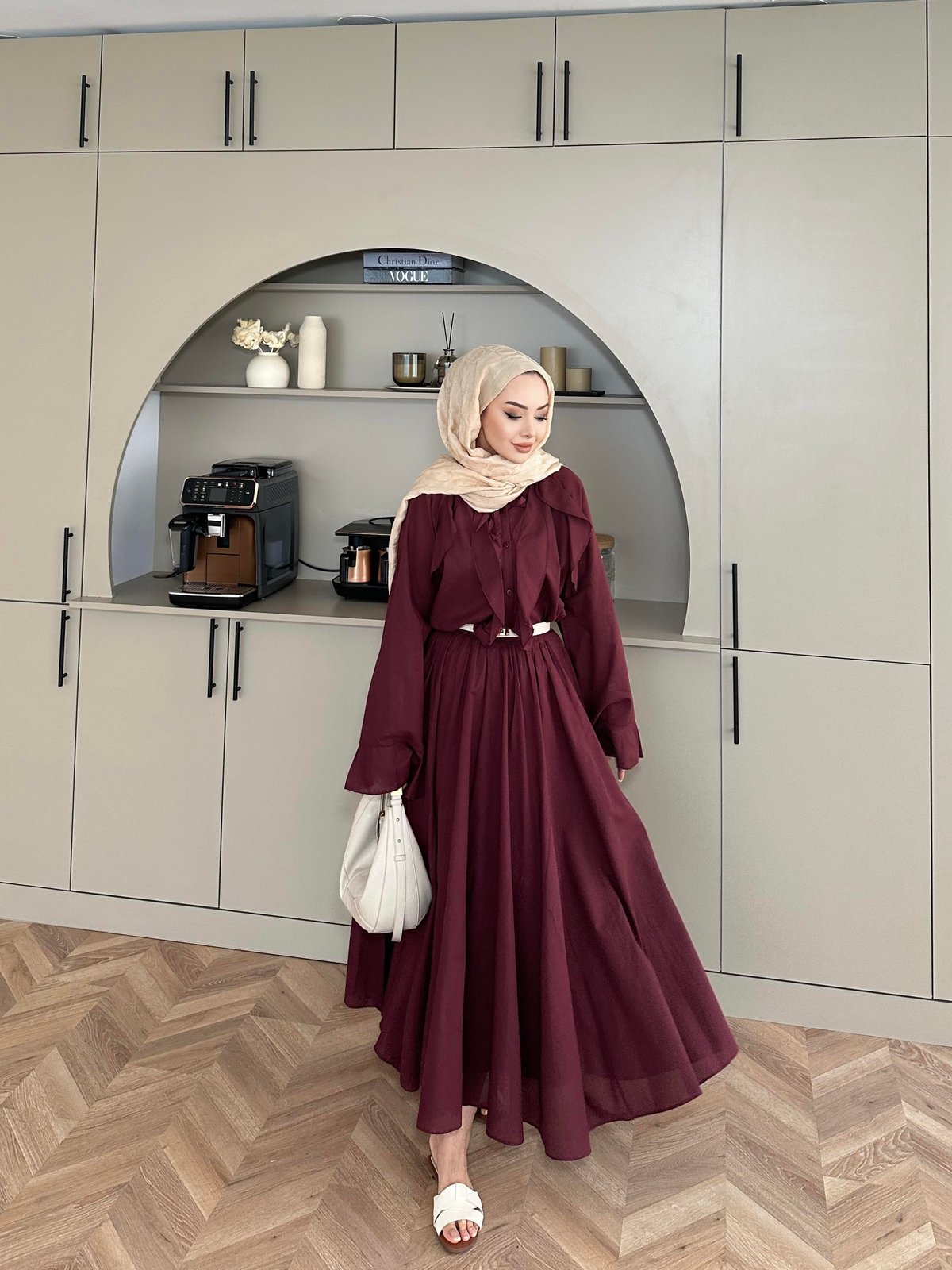 Cotton Voile Purple Skirt Set