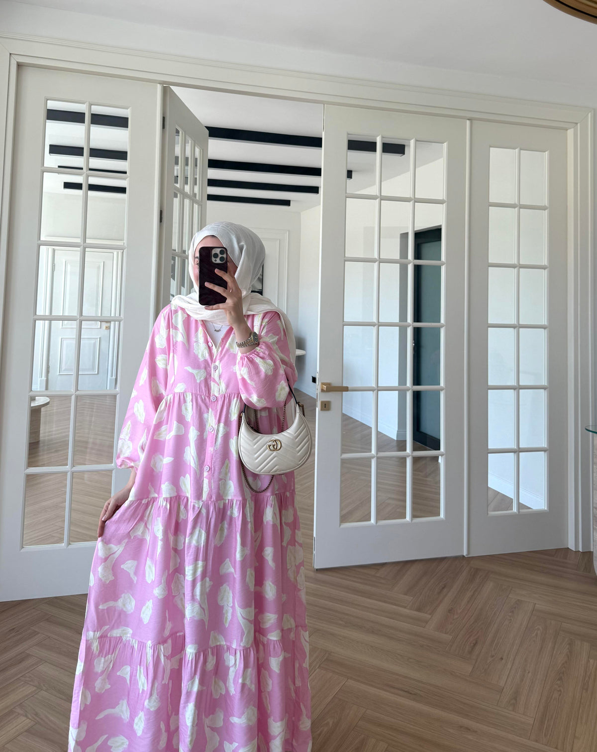 Voile Mango Dress - Pink