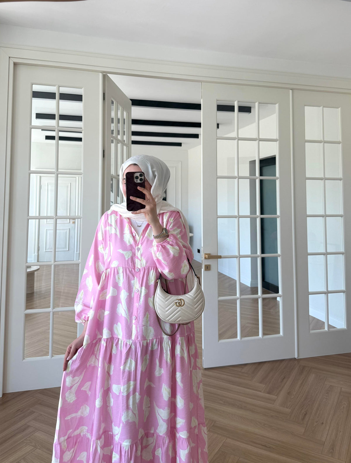 Voile Mango Dress - Pink