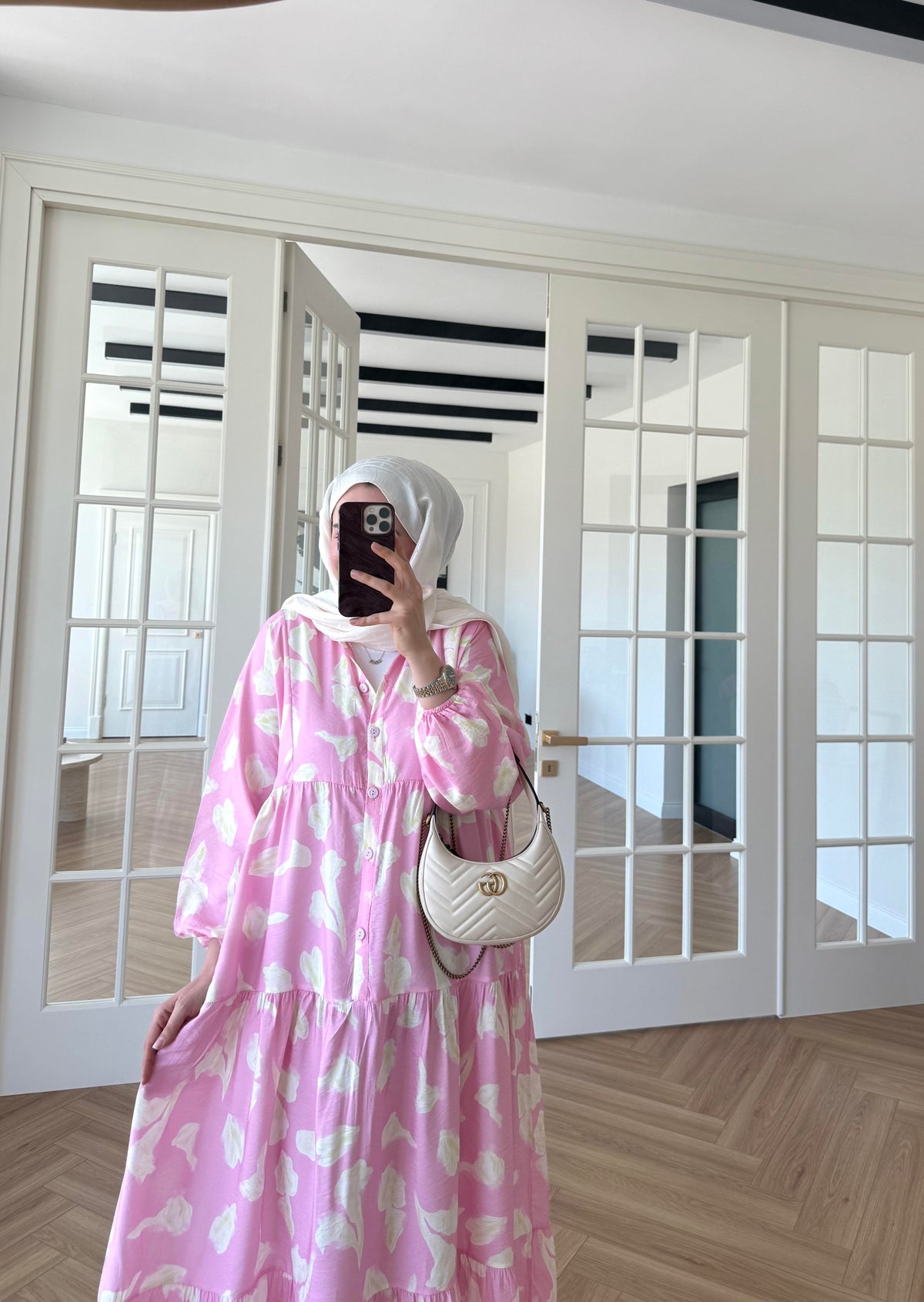 Voile Mango Dress - Pink