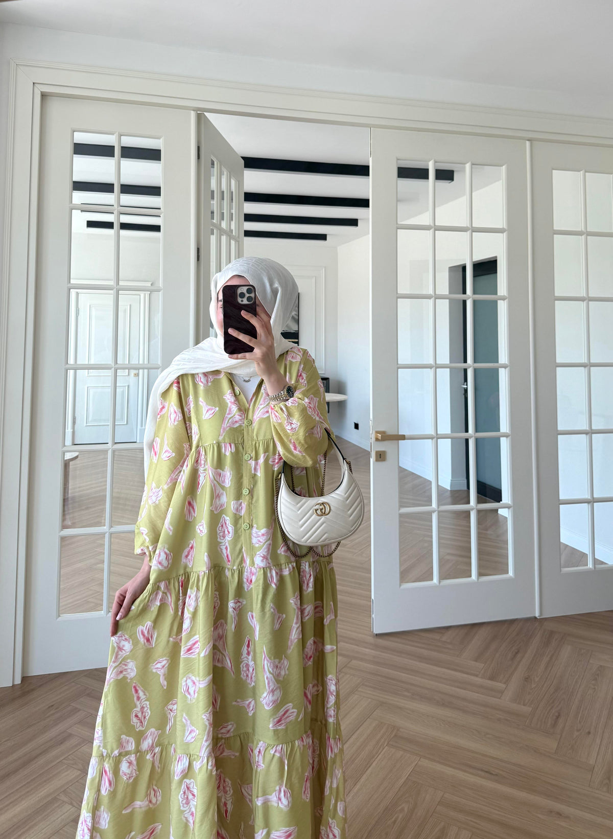 Voile Mango Dress - Lime