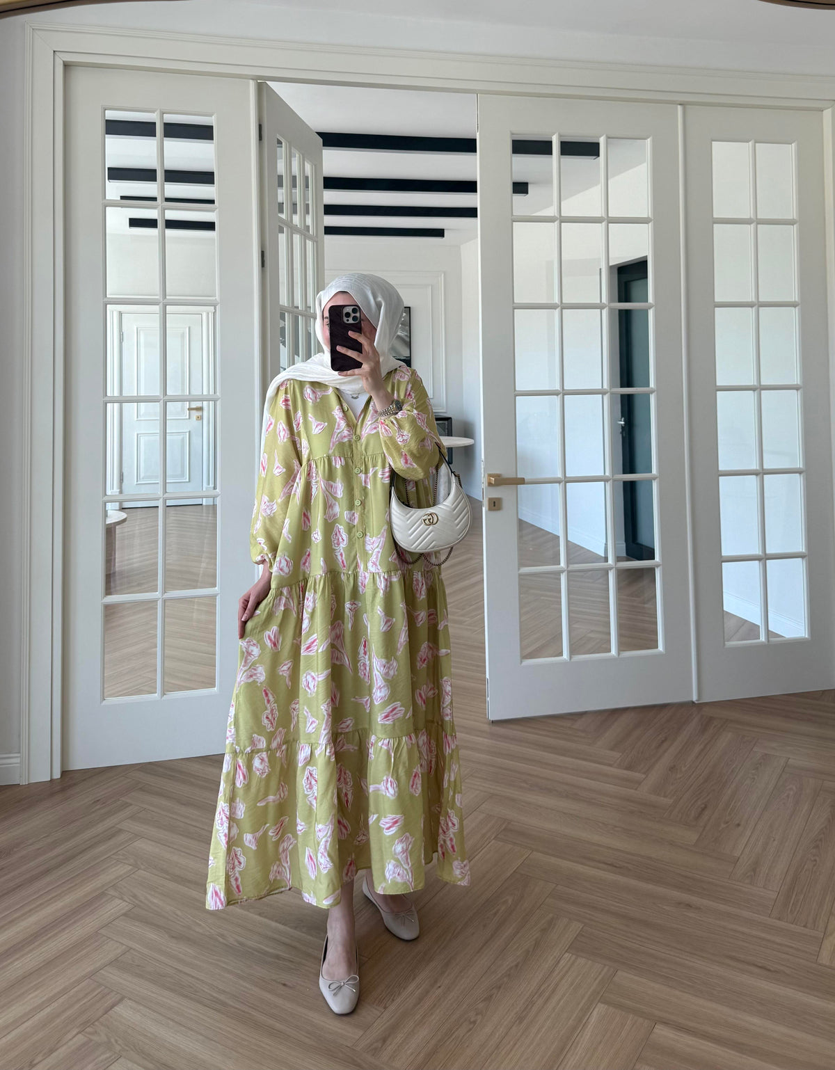 Voile Mango Dress - Lime