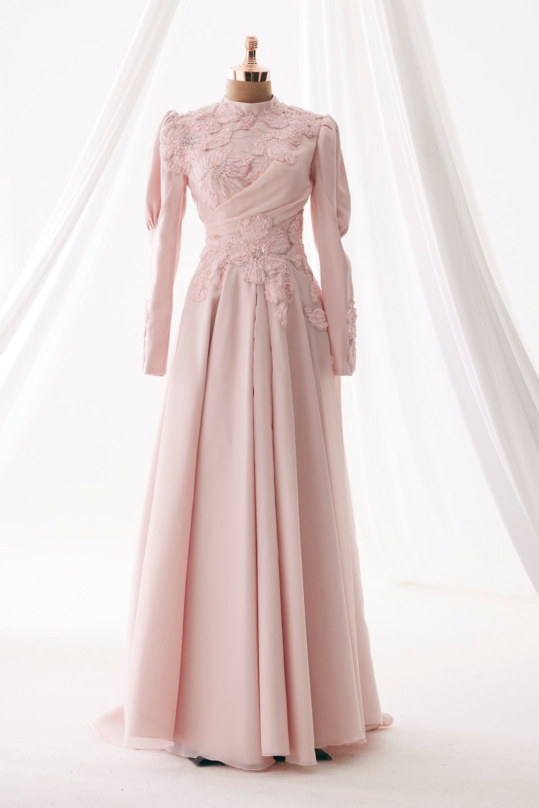 Nida Evening Gown - Powder Pink