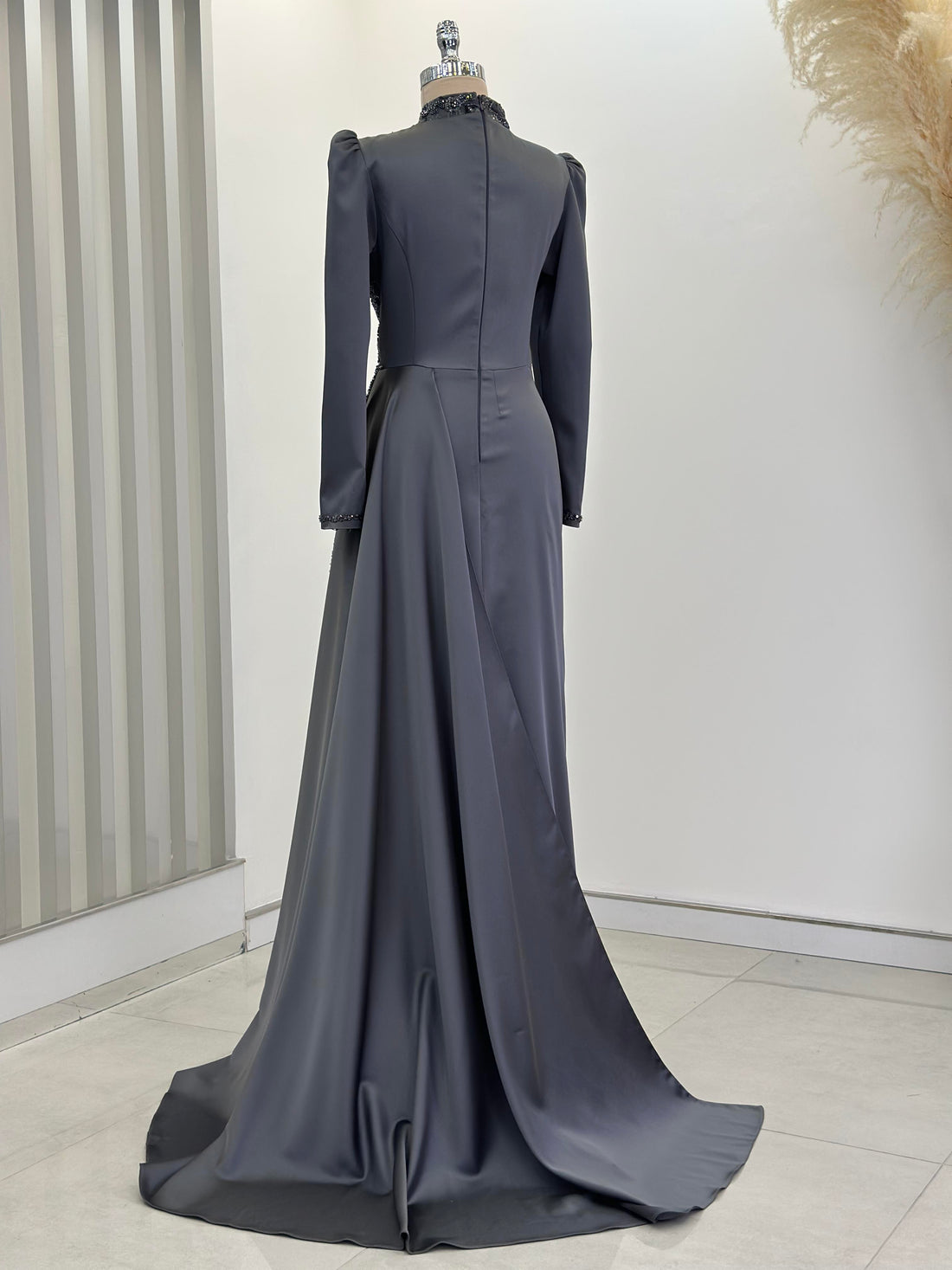 Regina Evening Gown - Anthracite - view 4