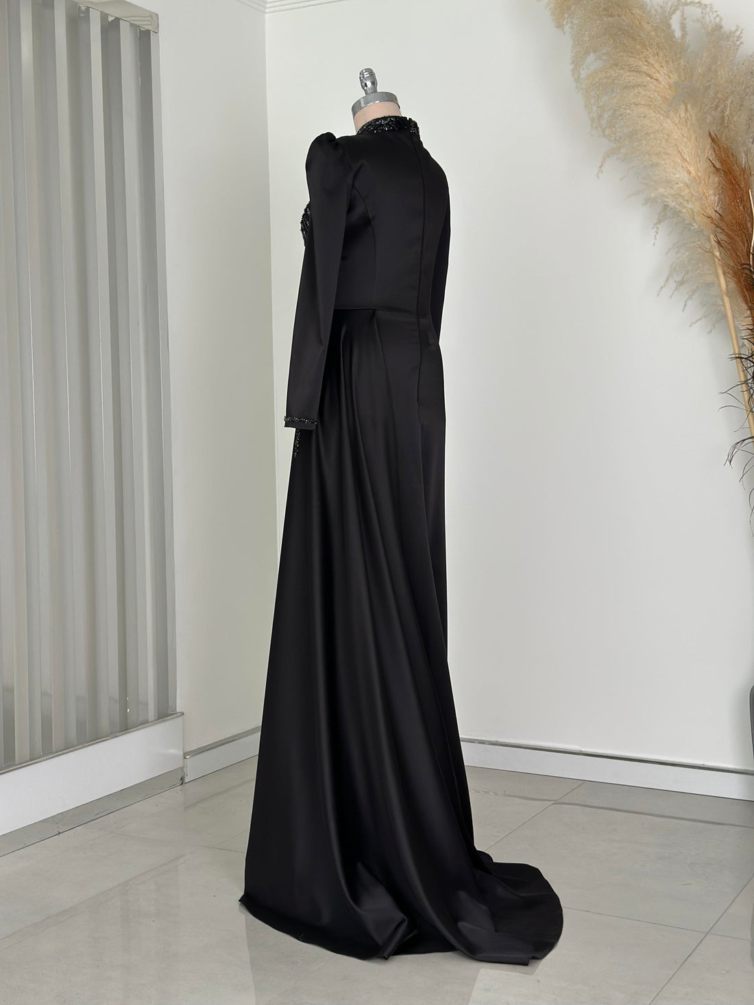 Regina Evening Gown - Black-Lilac - view 5