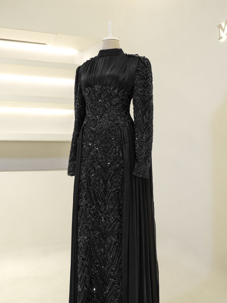 Shirine Evening Dress - Black - view 3