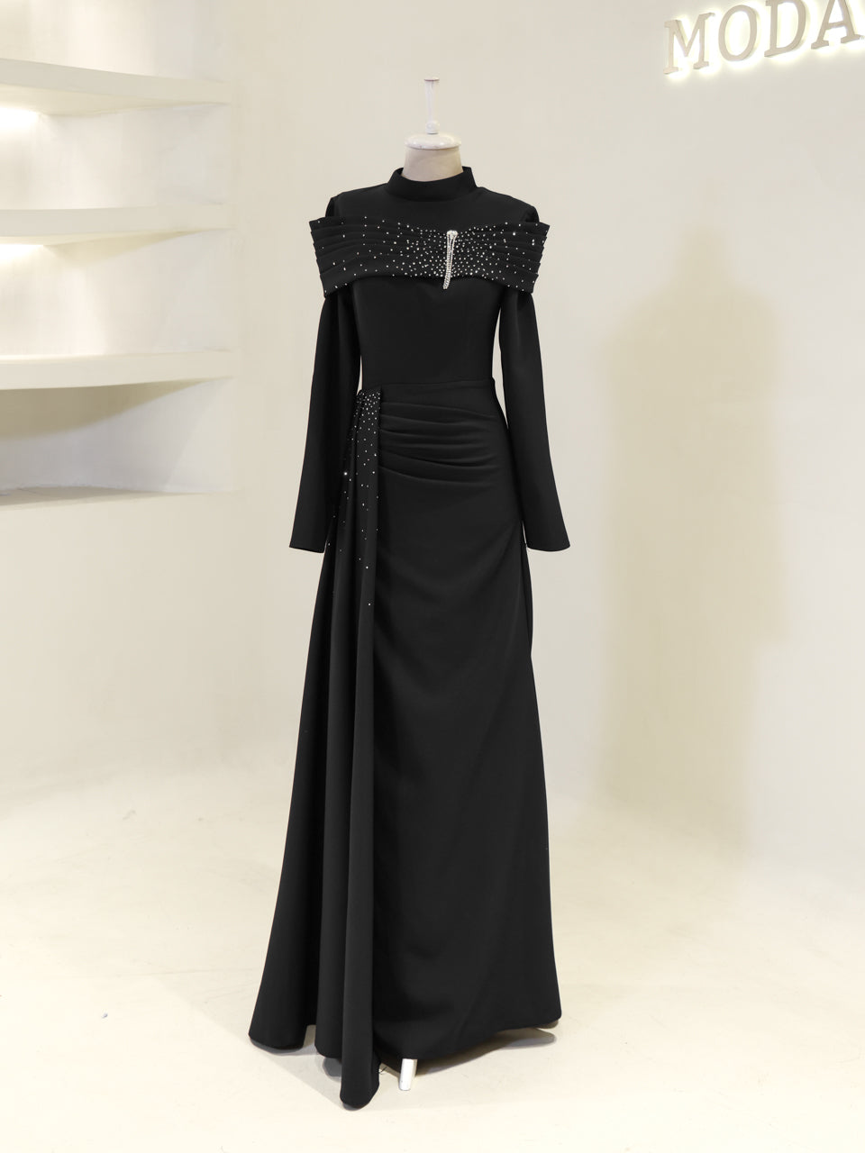 Carmielle Evening Dress - Black