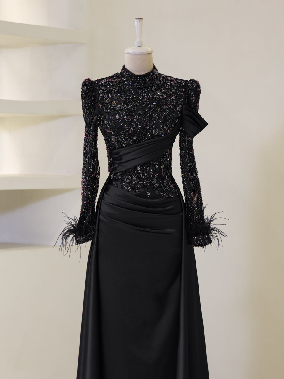 Benan Evening Dress - Black - view 2