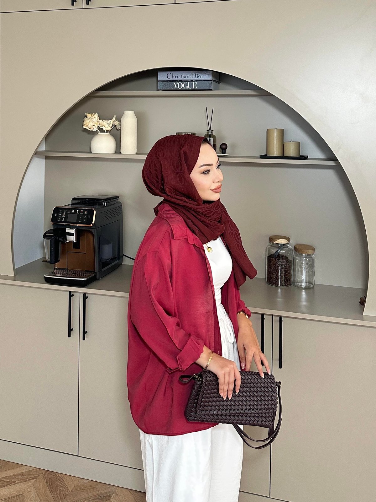 Soof Burgundy Buttoned Shirt