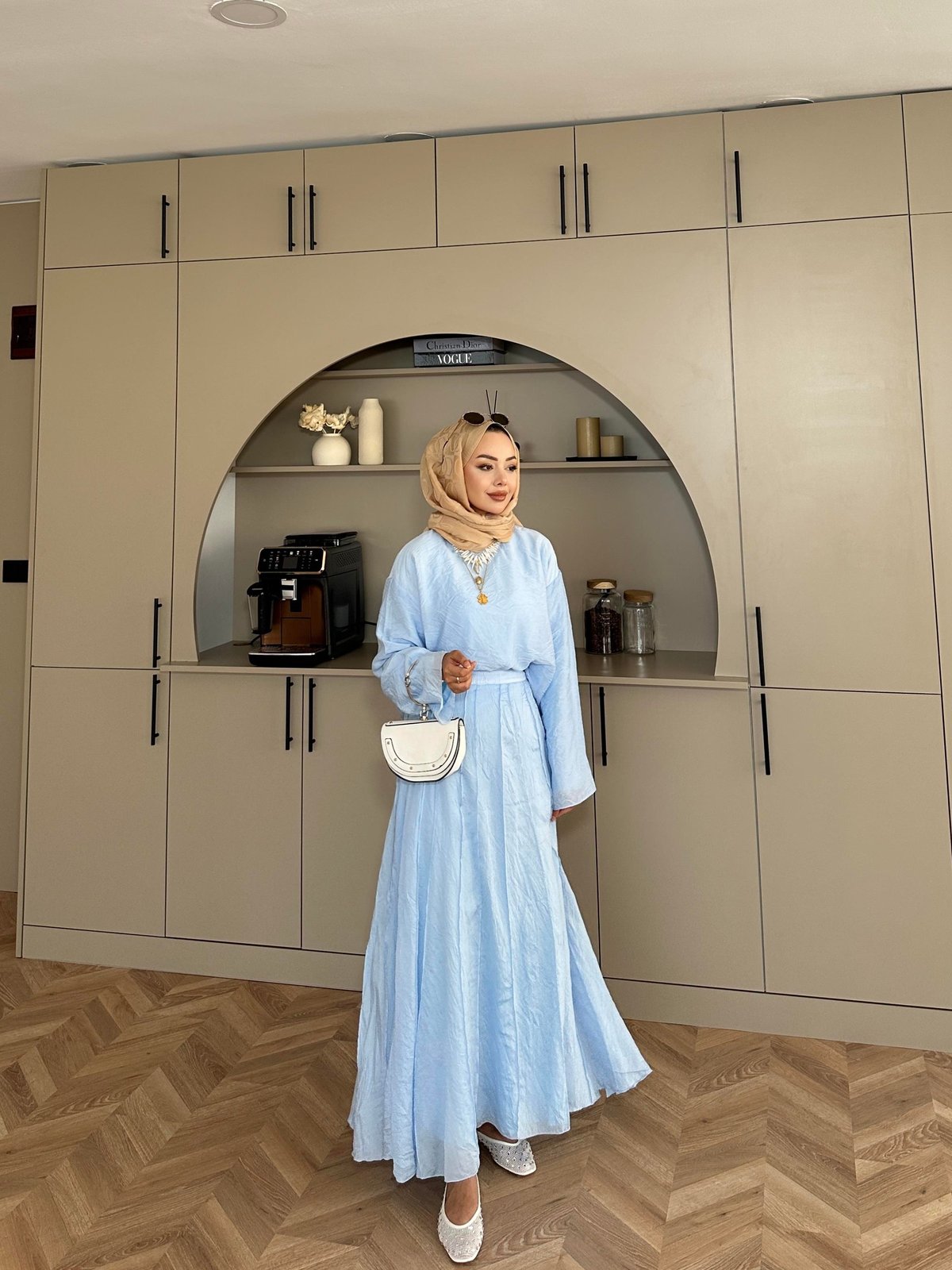 Sora Blue Skirt Set