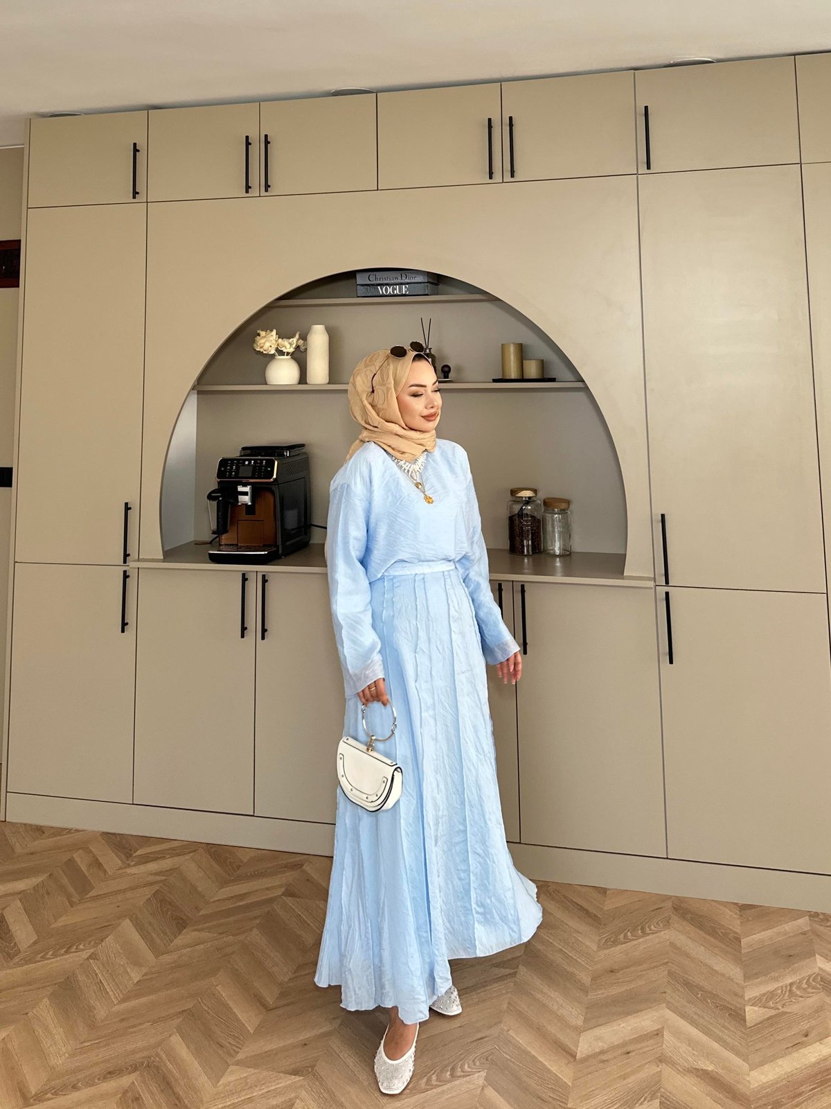 Sora Blue Skirt Set