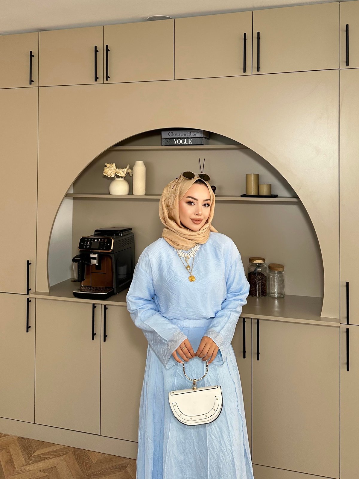 Sora Blue Skirt Set