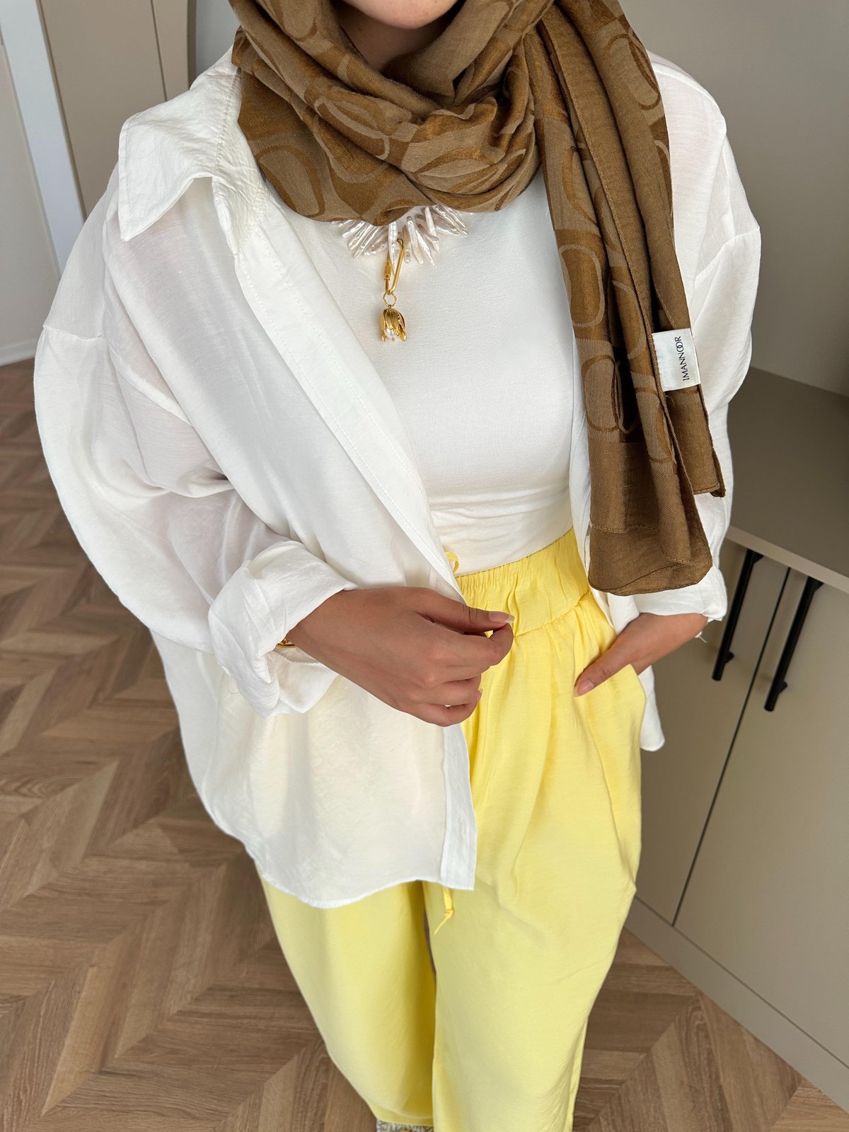 Tencel Pants Yellow