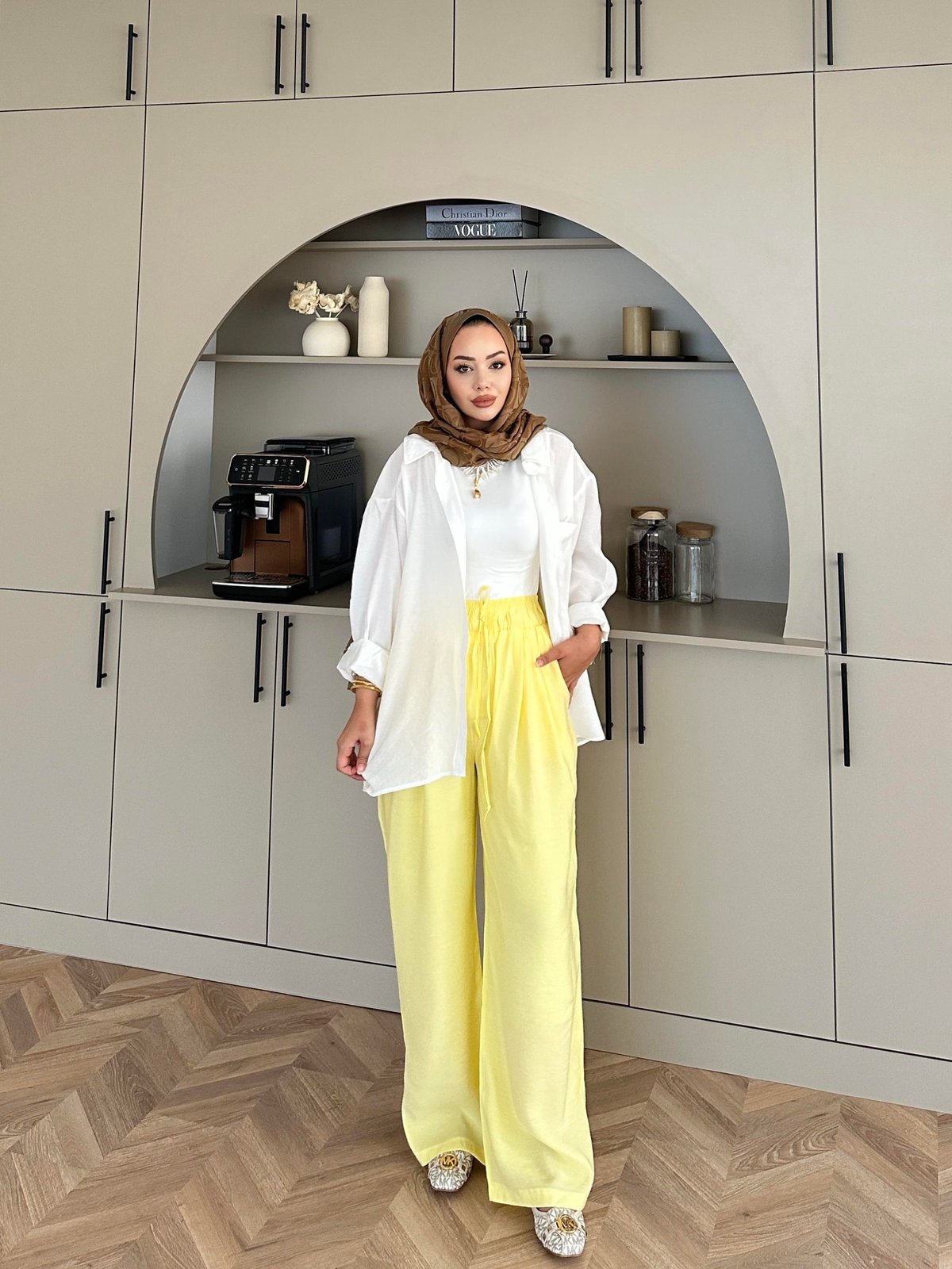 Tencel Pants Yellow